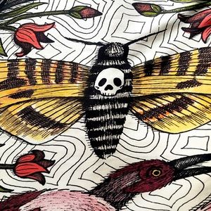 Gucci The Moth Strength Tarot print silk scarf